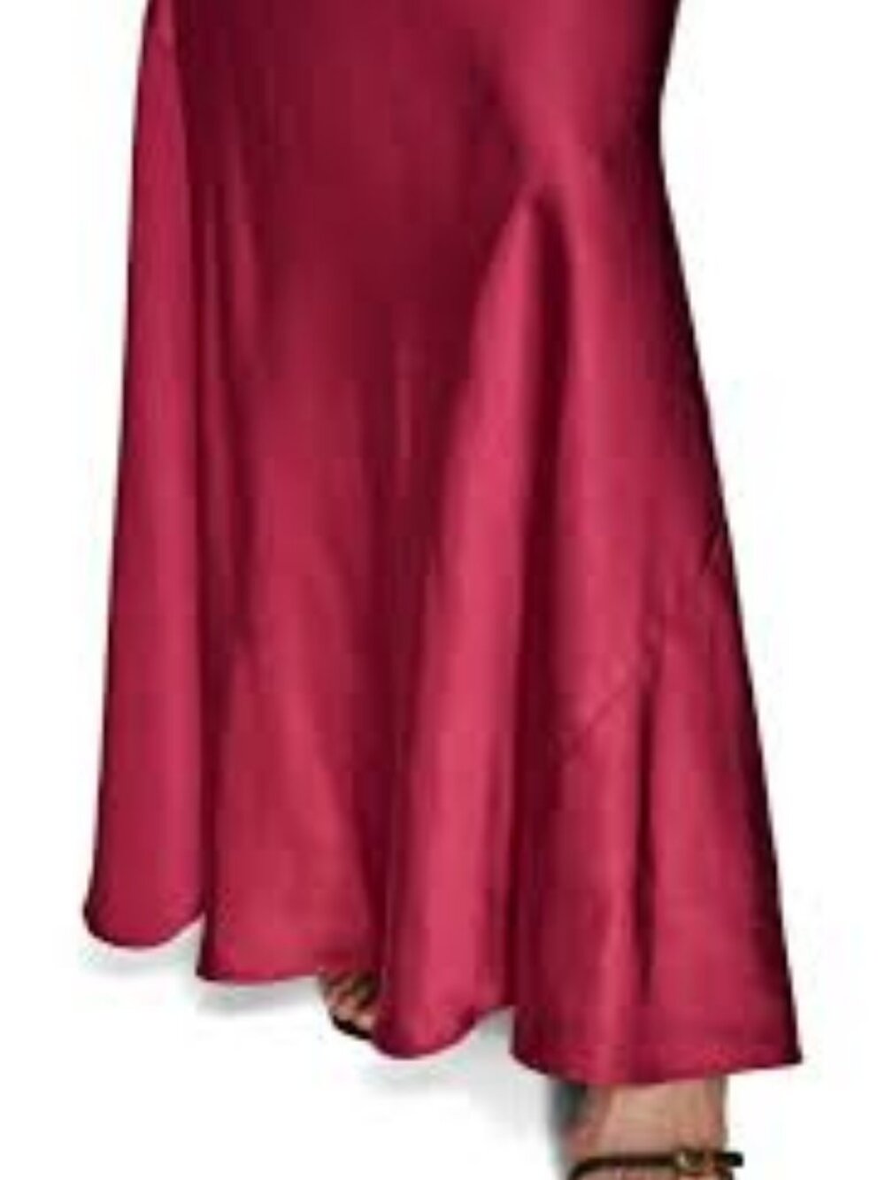 52 - NWT DONNA KARAN COWL NECK SATIN MAXI DRESS - Picture 8 of 8